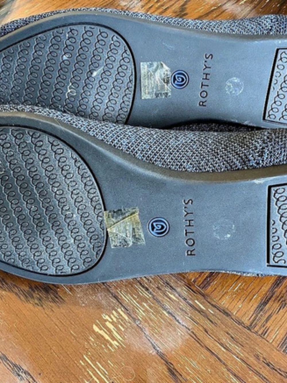 Rothy's The Point Metallic Blue Points US 9.5